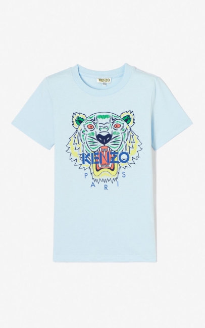 Kenzo Kids Tiger T-shirt Light Blue